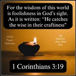 Human Wisdom and Divine Wisdom Differ