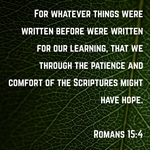 Hope, Promises, Truthfulness, Endurance and Encouragement
