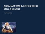 Abraham was Justified by Faith