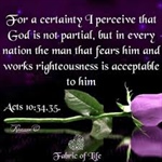 God Shows No Partiality